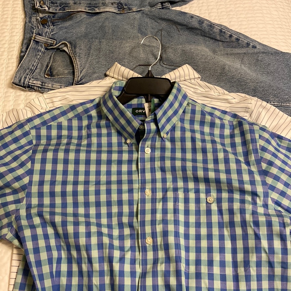 Orvis short sleeve button down Size large new with tags